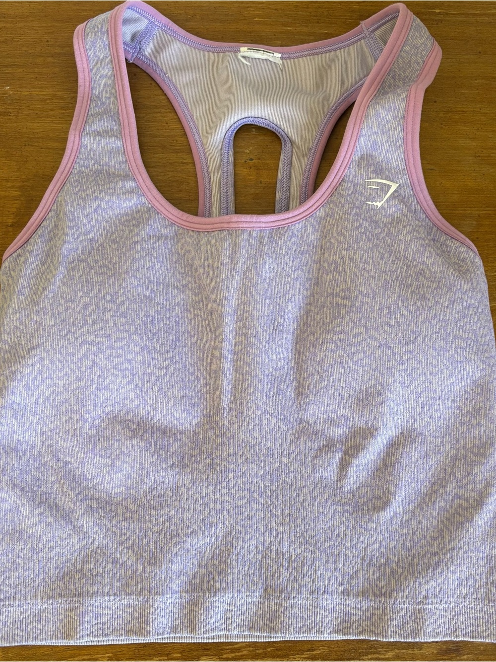 Gymshark Lilac and Pink Racerback Sports Bra